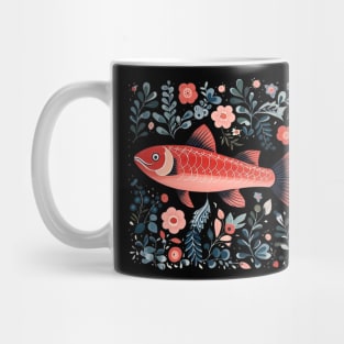 A Cute Salmon Scandinavian Art Style Mug